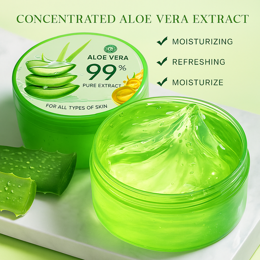 Pure Aloe Vera Gel for Youthful Skin