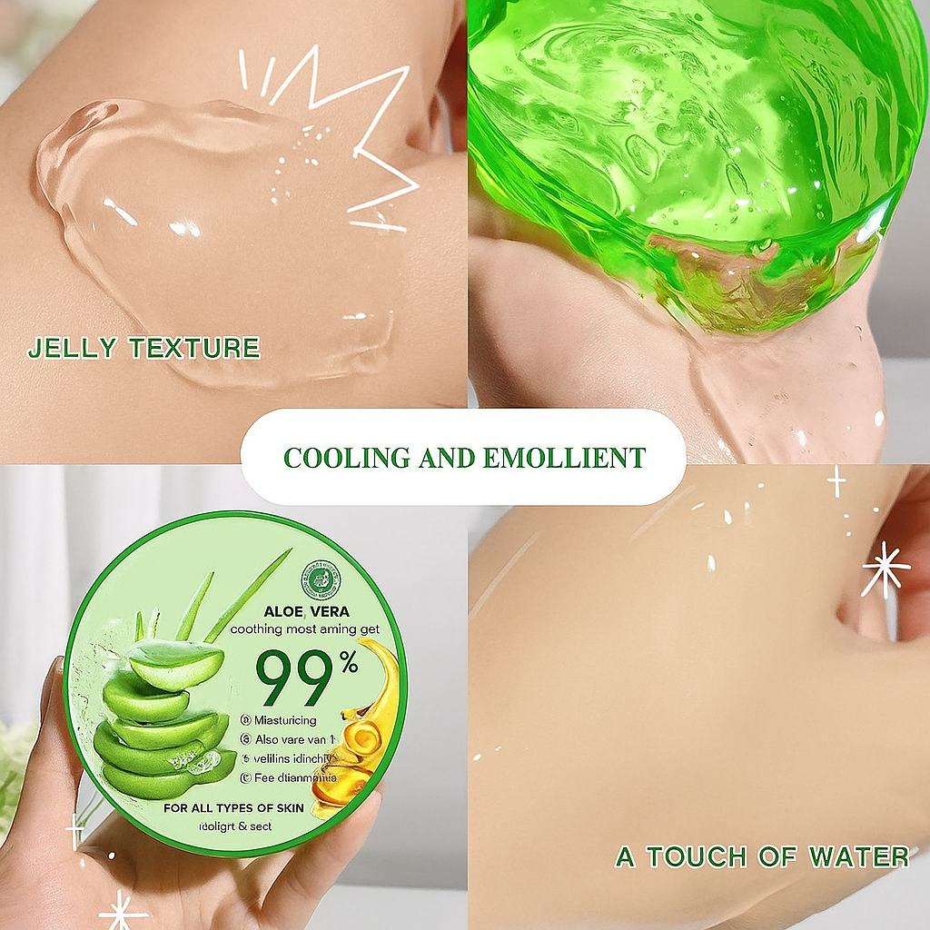 Pure Aloe Vera Gel for Youthful Skin
